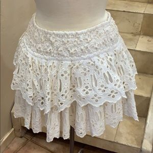 EUC Free People skater skirt. Laser cut skirt.